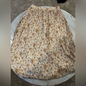 Floral Tan Skirt